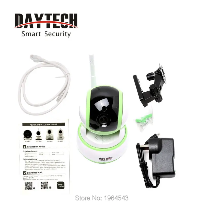 Daytech Wi Fi Камера IP домашнего наблюдения 960 P радионяня двухстороннее аудио ночного