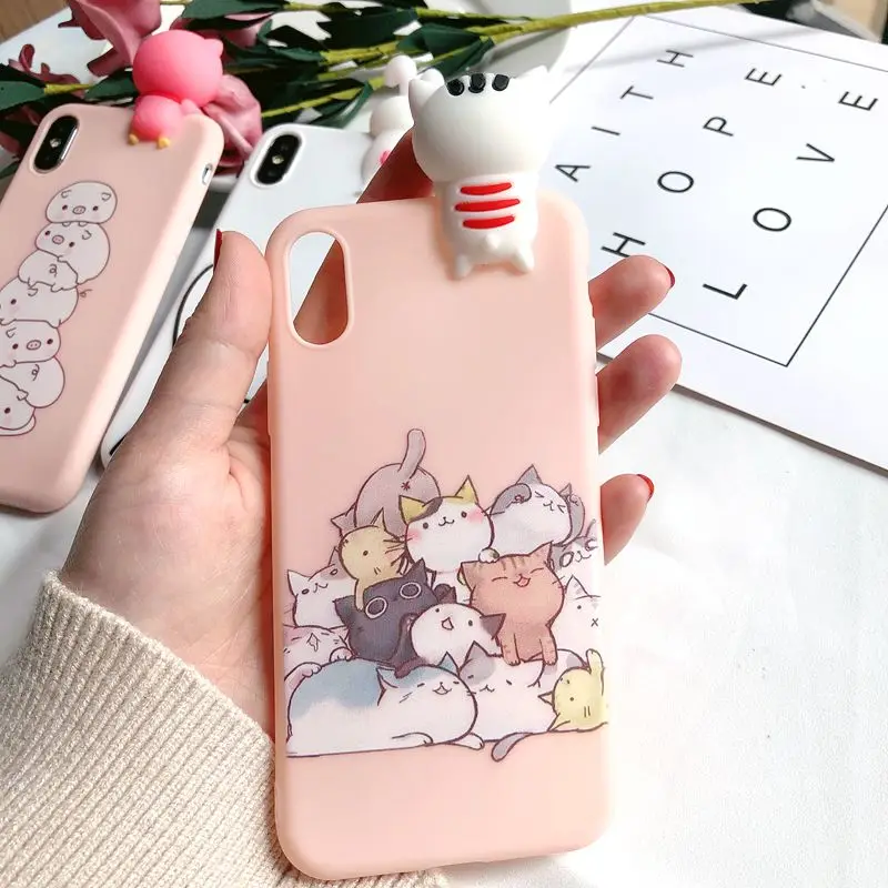5S SE 3D чехол для iPhone 7 Plus Панда Свинья Единорог силиконовый 8 6 6s 5 X XR XS Max Capinha |