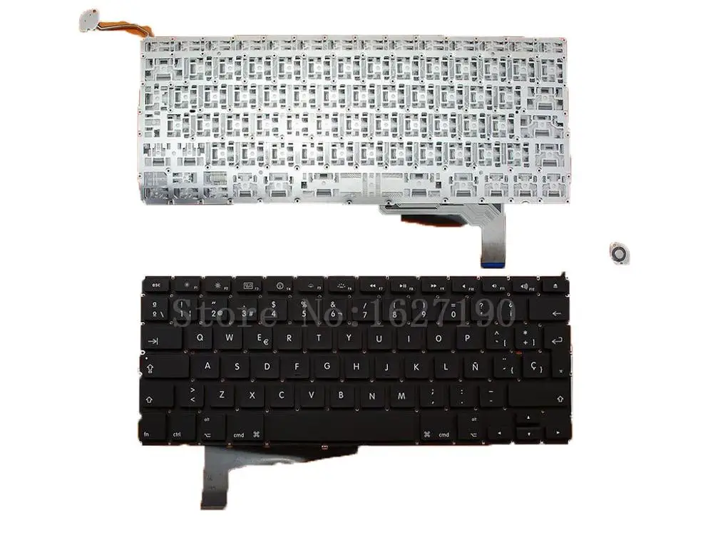 

SP Spanish Keyboard for APPLE Macbook Pro A1286 BLACK 2008 Backlit New Laptop Keyboards With