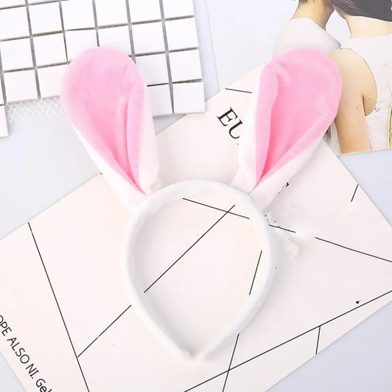 

Lovely Cartoon Bunny Ear Headband Women Girls Rabbit Ears Headwear Hair Band Birthday Party Favor Gift Halloween Christmas