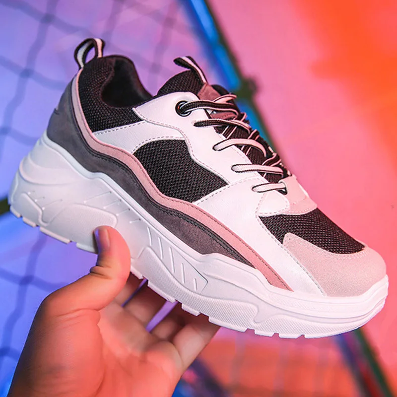 Женская Повседневная обувь сезон осень 2018 года сетчатая женская на плоской