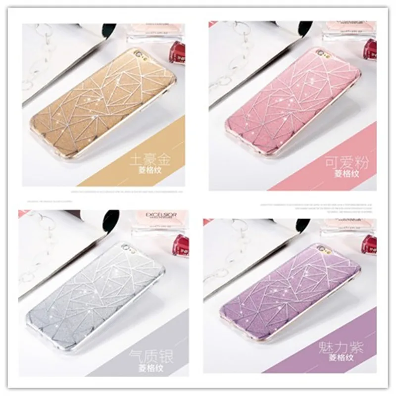 SICOOTE розовый серебристый чехол для iPhone 7 блестящий Ультратонкий 8 6s 5 SE Capinha Para