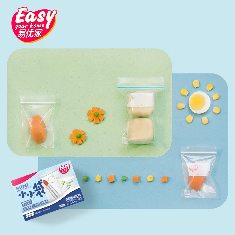 Relosable небольшой замок типа молния пластиковые сумки прозрачный полиэтилен мешок