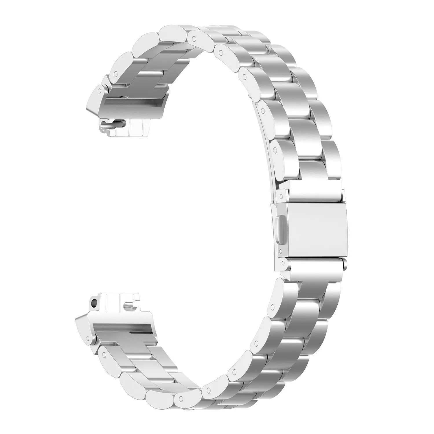 Серебристый Для Fitbit Inspire/Inspire HR/ace2 полосы Нержавеющая сталь металлический сменный ремешок браслет на запястье Для женщин человек 4,23 - Цвет: Серебристый
