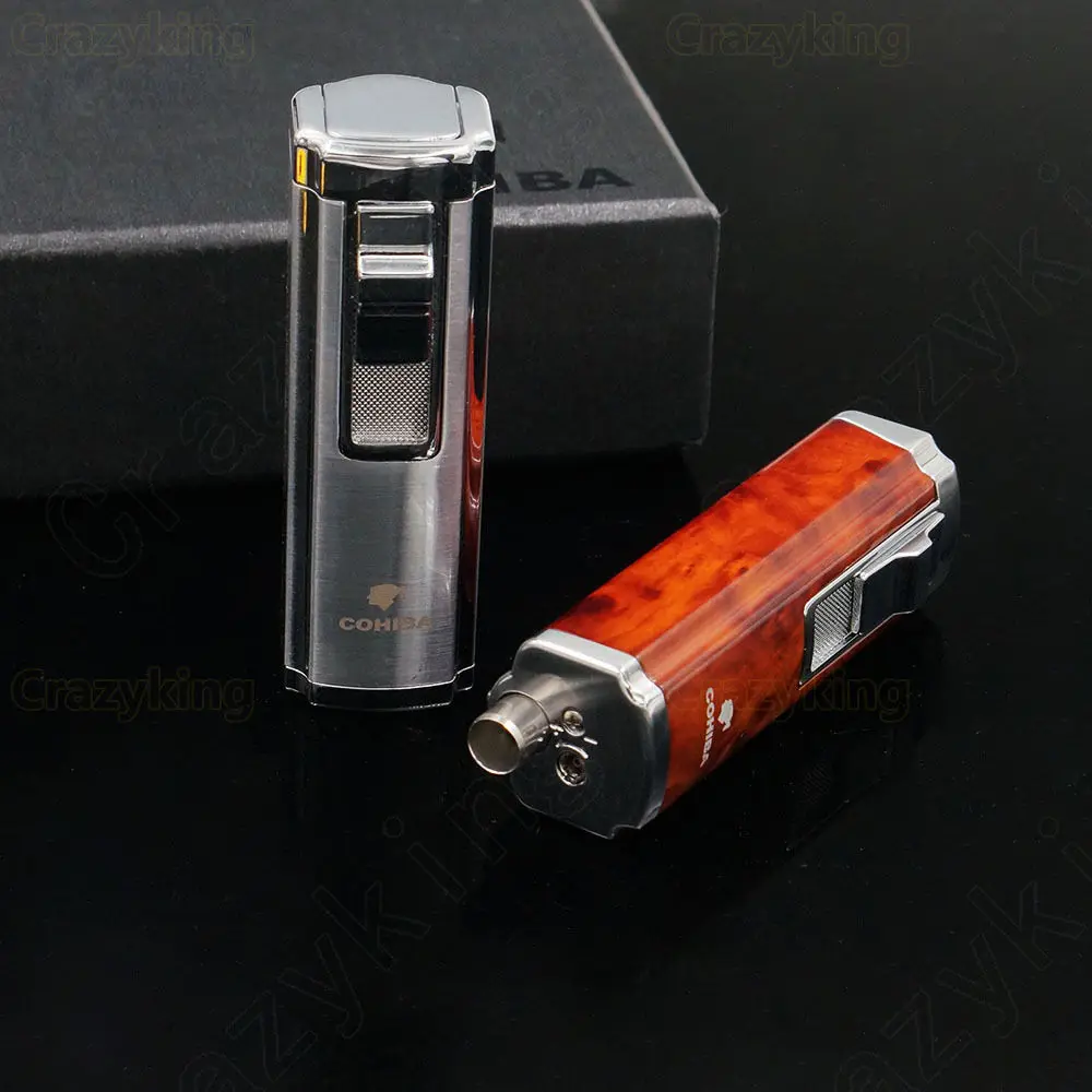 COHIBA 3 Факел JET пламя сигары зажигалка с острым резаком набор | Дом и сад