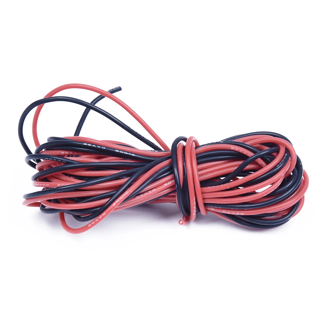 2x 3M 26 Gauge AWG Silicone Rubber Wire Cable Red Black Flexible Dropshipping | Electrical Wires