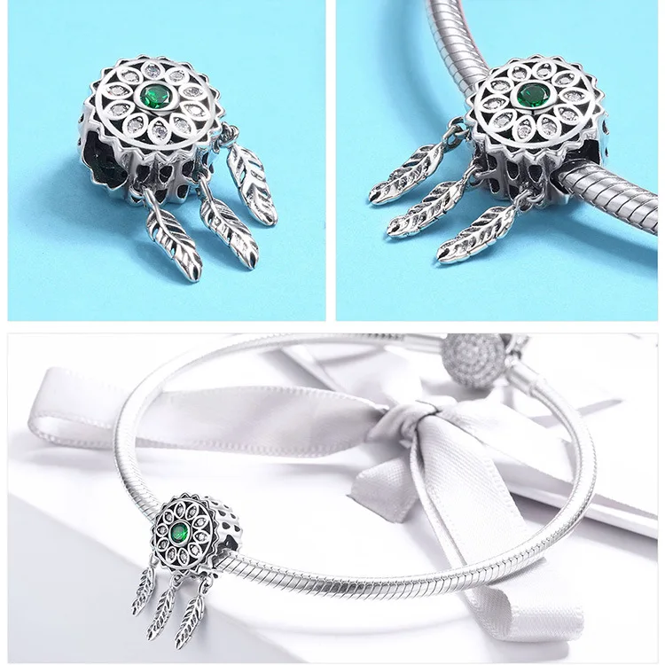 Браслет Pandora, 925 пробы, серебряный, на Хэллоуин, скелет, Бабочка, кукольный Шарм, сердце русалки, птица, самолет, бусины, рождественский подарок