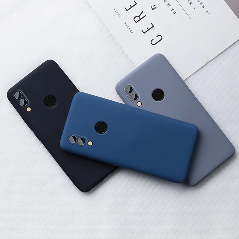 Силиконовый чехол для honor 8x huawei мягкая задняя крышка из углеродного волокна