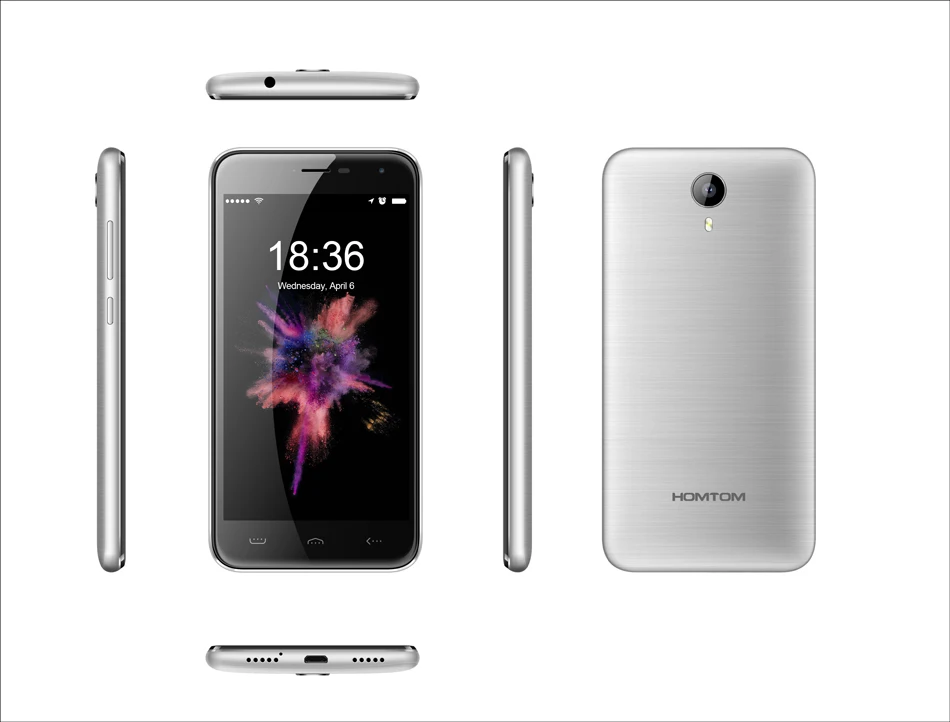 Оригинальный HOMTOM HT3 мобильного телефона 5 0 &quotAndroid 1 HD 1280*720 3g WCDMA MTK6580 4 ядра 3000 мАч ГБ