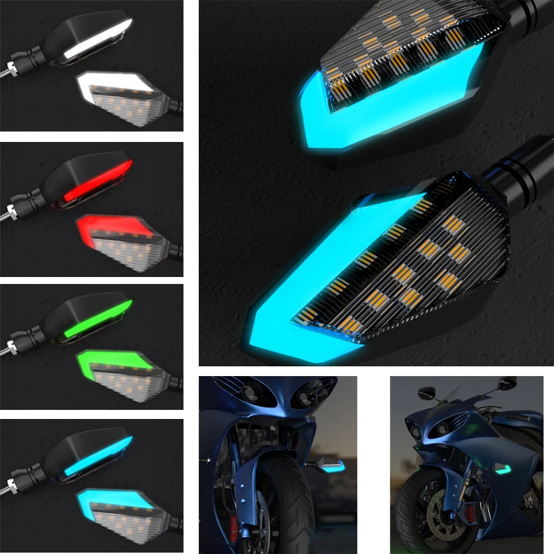 2 шт./пара универсальные мотоциклетные дневные ходовые огни и сигнальные