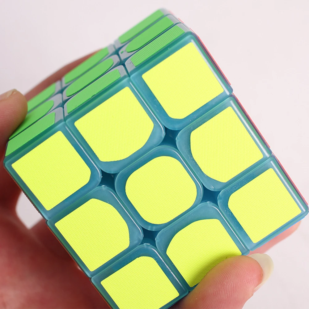 Наклейка Babelemi с льняной отделкой светящийся синий 3x3x3 скоростной волшебный куб