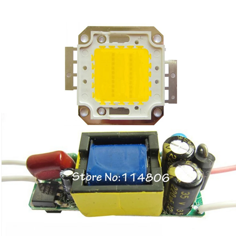 

High Power 20W Warm White 3000~3500K SMD LED Light Parts + Non-Waterproof AC 85~265V LED Driver