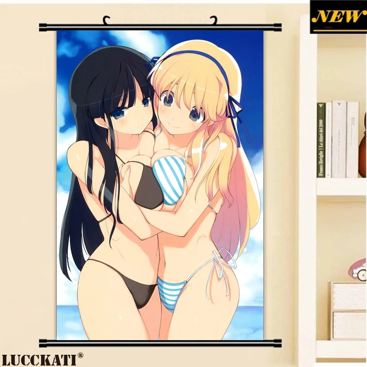 40X60 см Senran Kagura Burst Asuka Сексуальная набивка Мультфильм Аниме Обои с картинками
