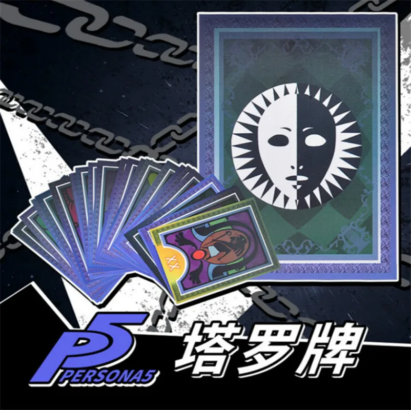 Бесплатная доставка Persona 5 Divination Таро 32 карты для косплея героя Джокер Фантом вор
