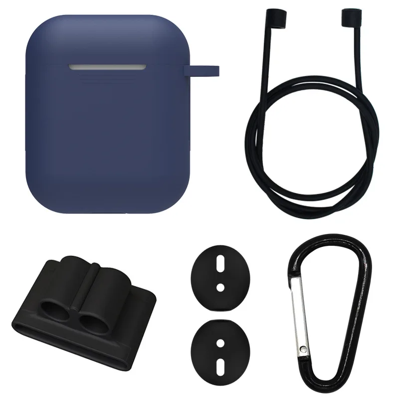 5 в 1 Аксессуары для наушников силиконовый чехол IPhone Air pods I10/19 S/I12 наушники Airpods