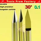 10 шт., карбидная печатная плата, 30 град., 0,1 мм, вольфрамовые инструменты для гравировки, диаметр металлического инструмента 3,175 # J3.3001