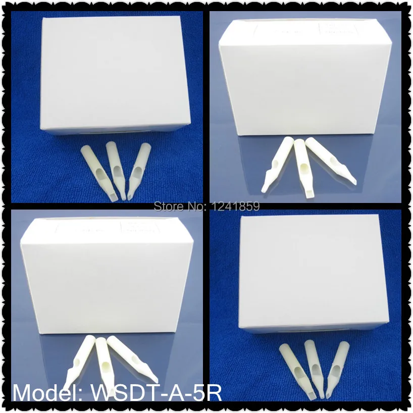 50 шт Круглый лайнер шейдер 5 белый короткий одноразовый наконечник татуировки