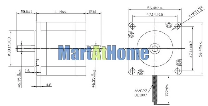 NEMA 23 57 мм 2-фазный CNC гибридный шаговый двигатель 1,89 Н. М 76 мм 2.8A 4-провода для 3D принтеры, оборудование для текстильной промышленности, упаковочная машина