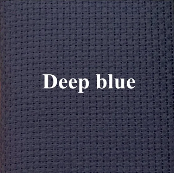 Deep blue 53 см X 65 см Aida 18ct белая ткань розовый синий черный вышивка крестиком Ткань Холст сделай сам ручная работа Рукоделие Шитье ремесло много цветов - Цвет: Deep blue