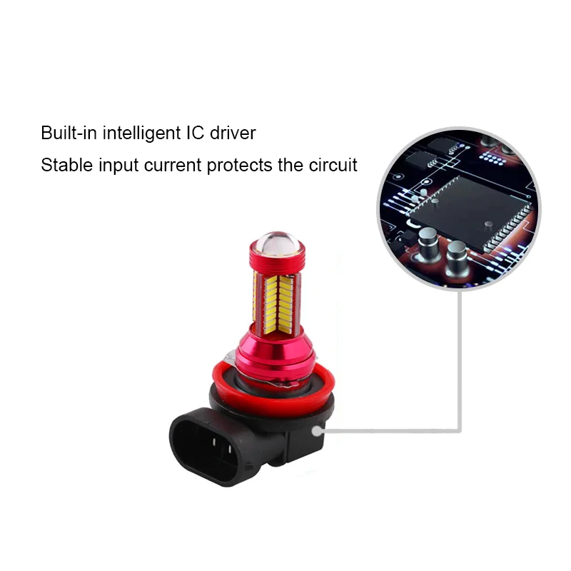BOAOSI 2x 9006/HB4 светодиодный Samsung 4014 SMD проектор Противотуманные фары DRL 12 Вт для BMW E63 E64