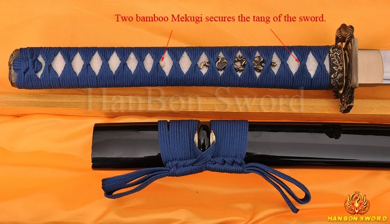 Ручной работы катана японский самурайский дракон и змея меч Кендо 1060