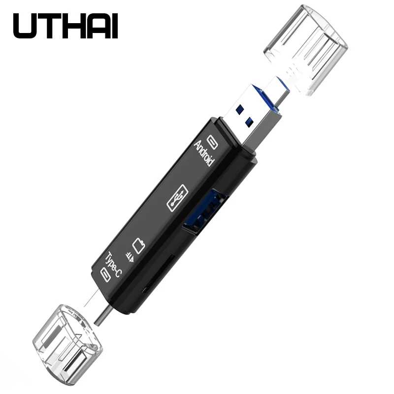 Type C, micro USB и USB 3 в 1 OTG Кардридер высокоскоростной USB2.0 Универсальный OTG TF/USB для Android Компьютерный удлинитель-переходник