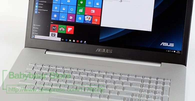 Силиконовая Защитная крышка для клавиатуры ноутбука Asus Vivobook Pro N752 серии N752VX K751LX