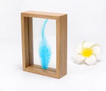 SUFEILE DIY Образец растения фоторамка Деревянная креативная декоративная рамка 10 дюймов/8 дюймов HD Стекло образец фоторамка D50 - Цвет: Wood color
