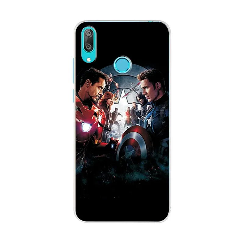 Protect Phone Cases Shell For Huawei Y7 2019 6.26'' Novelty Soft Silicon Colorful Printed Case Cover |