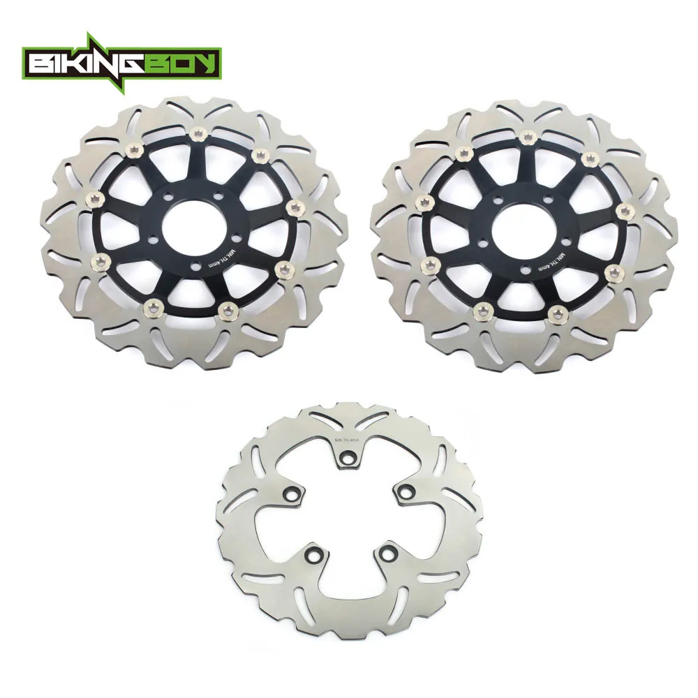 BIKINGBOY спереди и сзади тормозные диски роторов GSX R 600 W 1992 1993 GSXR 750/W 91 95 1100 93 00 94 96 97 98 99