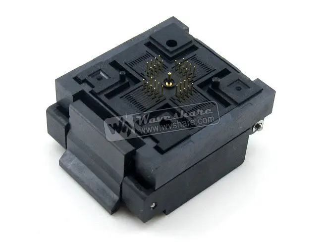 QFN32 MLP32 MLF32 QFN 32(40)BT 0.5 02 Enplas 5x5 мм 0 5 Шаг тестовый Выжимной разъем с заземляющим