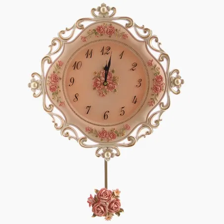Часы с маятником для гостиной розовые и светло желтые настенные часы|watch clock|watch