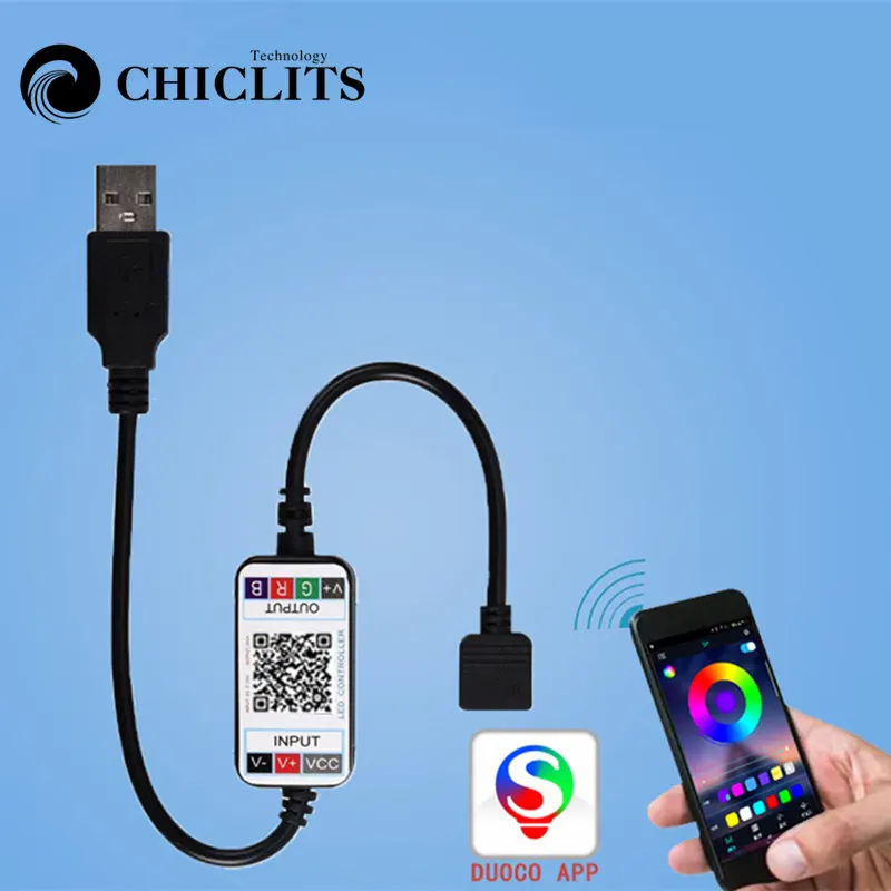 Регулятор яркости для светодиодных лент Bluetooth мини RGB светодиодной ленты 5050 3528 USB 5