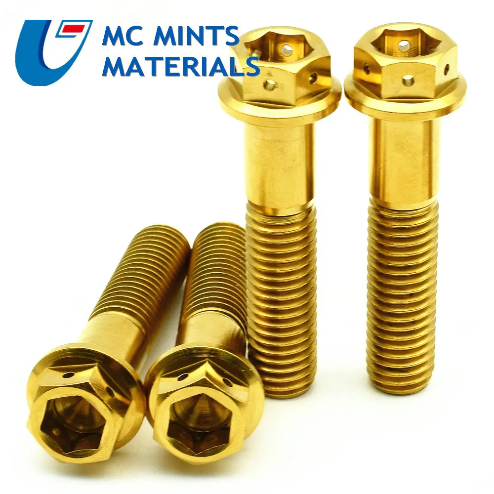 2 шт. титановые болты для мотоцикла M8 x15 20 25 30 35 40 45 50 55 мм|ti screws|titanium boltsti bolt |