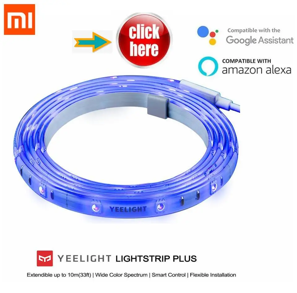 2018 интернация версия Xiaomi Yeelight RGB умный свет полоса дом телефон приложение wifi