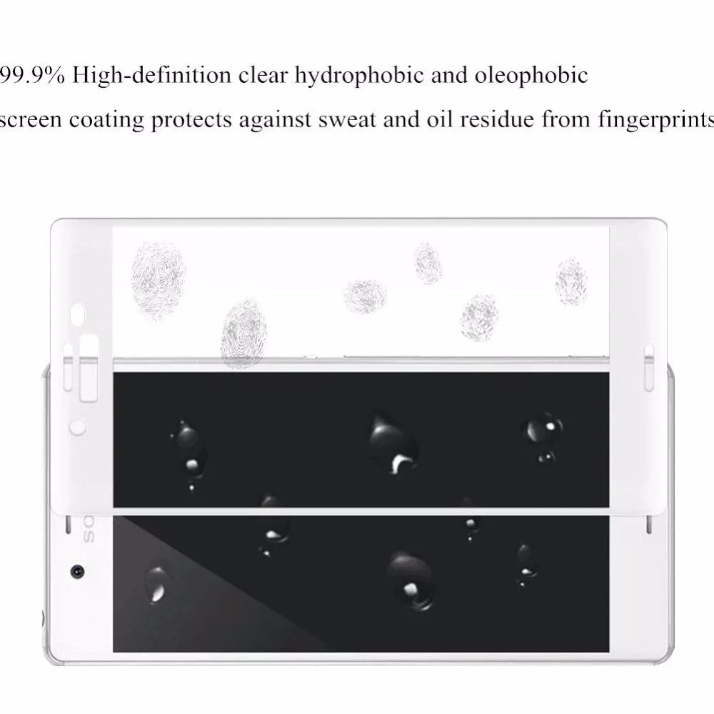 2 шт. полное покрытие из закаленного стекла для sony Xperia X Производительность