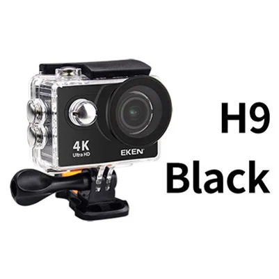 H9 Black eken H9 H9R экшн Камера со сверхвысоким разрешением Ultra HD, 4K 25fps 1080P 60fps Wi-Fi 2 170D мини для занятий подводными видами Водонепроницаемый шлем Спортивная водоотталкивающая Камера GoPro - Цвет: H9 Black