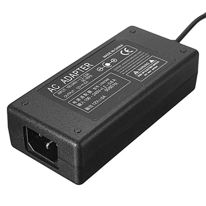 Зарядное устройство для светодиодной ленты 12 В 6 А 72 Вт 5 мм x 2 мм|adaptor 12v|adaptor dcadaptor led