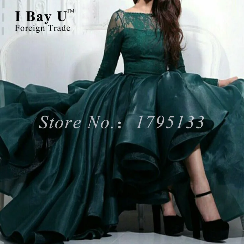 Арабское вечернее платье женское для выпускного вечера с длинными рукавами и