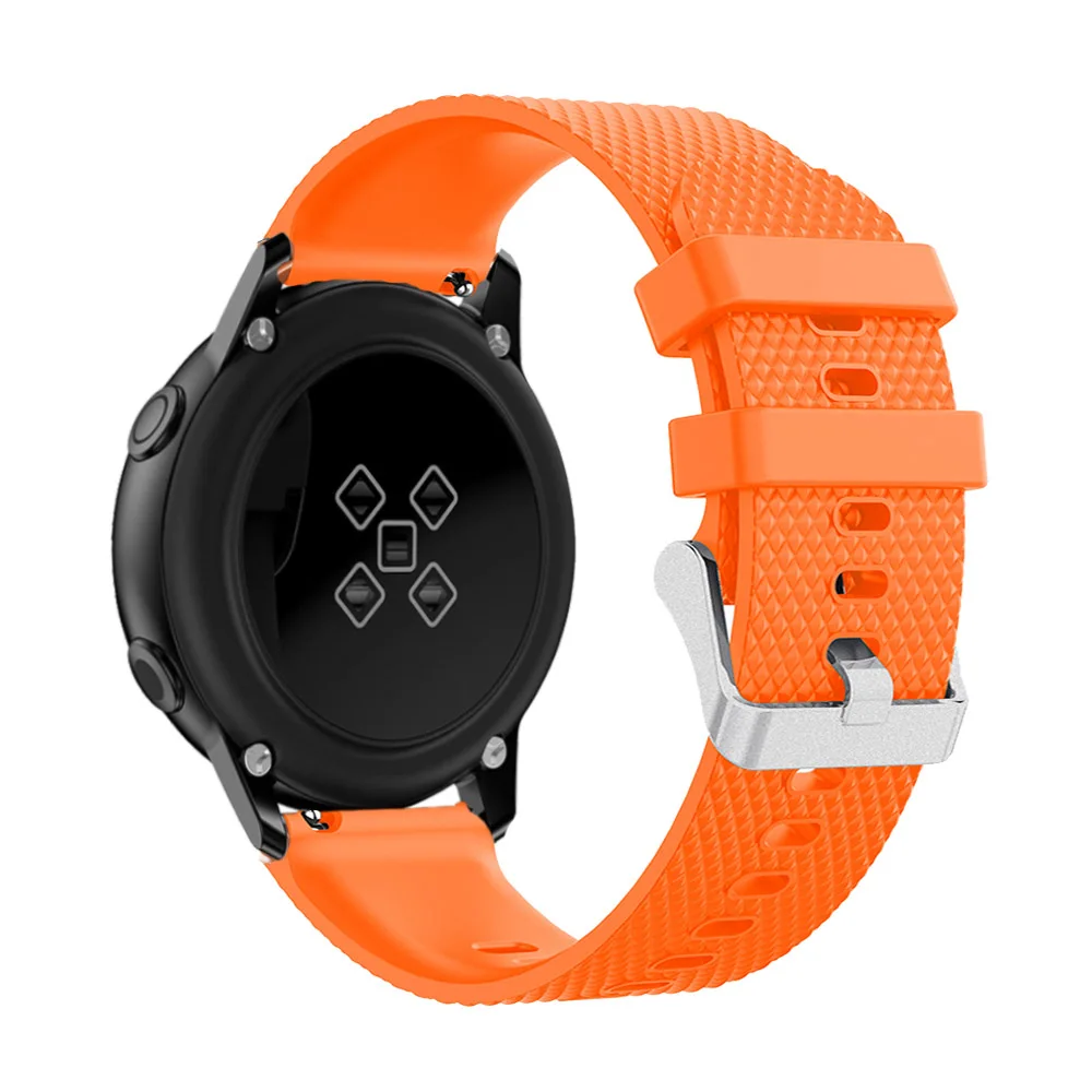 Умные аксессуары 20 мм наручный ремешок для samsung Galaxy Watch Active 2 Силиконовый сменный ремешок для samsung Galaxy Watch 42 мм