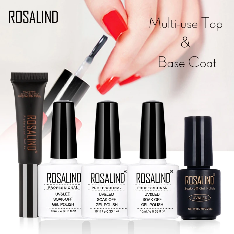 ROSALIND Новое поступление Базовый Топ Матовый верхний слой гель лак для ногтей
