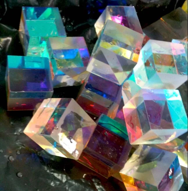 10 шт. 2,2X2,2X2,1 см дефектный крест дихроическая Призма RGB комбинатор или разветвитель X-кубическая призма для домашнего украшения