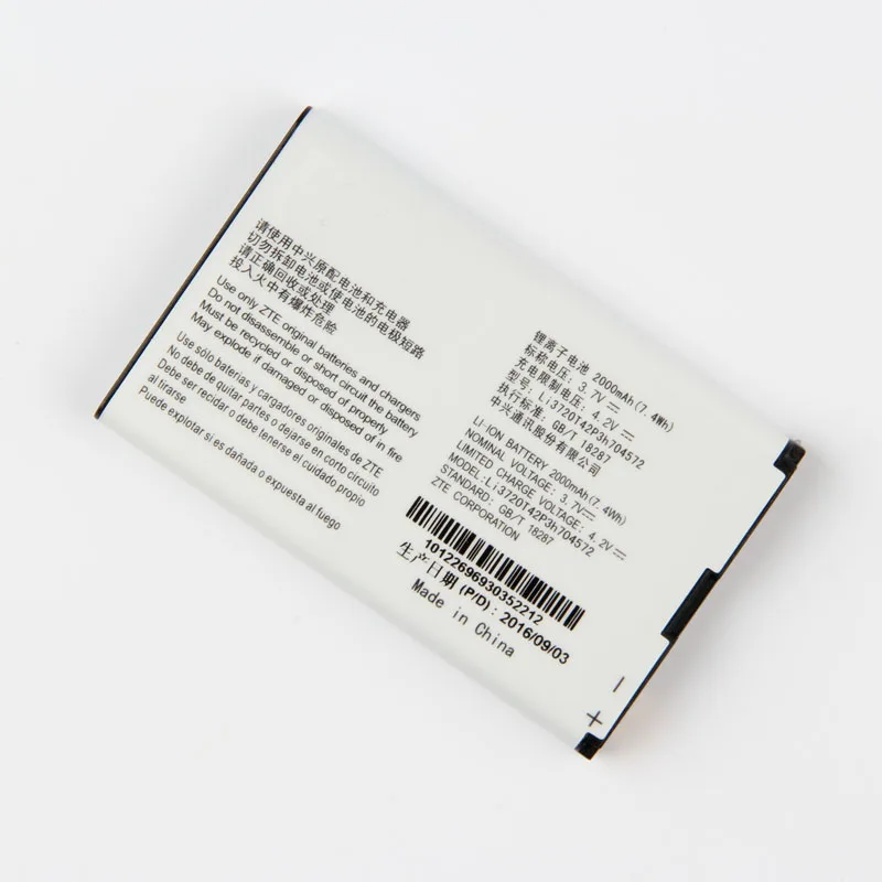 Оригинальный аккумулятор Li3720T42P3h704572 для телефона ZTE MF90M MF91 MF90 4G Wi Fi роутер 2000