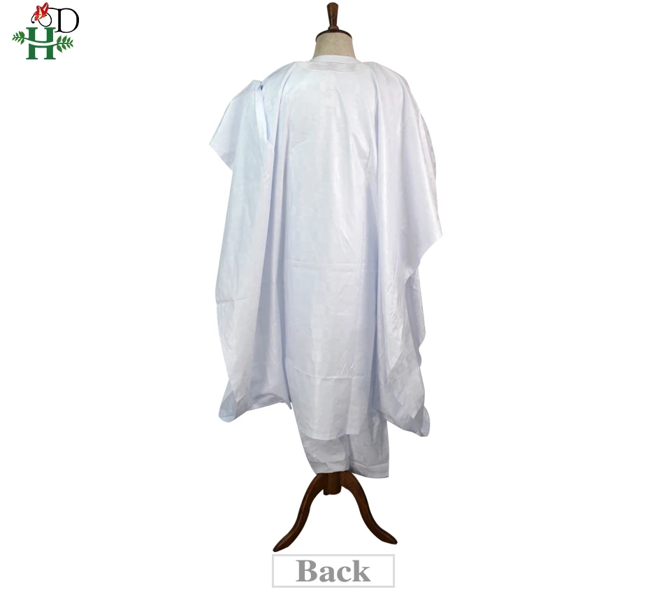 H& D agbada африканская мужская одежда Дашики женское платье рубашка брюки 3 шт костюм со стразами африканская мужская белая официальная одежда PH8017