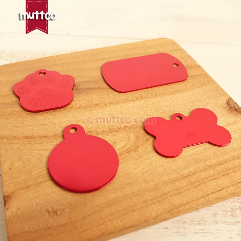 10 шт./лот простая металлическая Пустая Алюминиевая бирка для имени питомца на