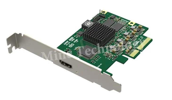 Абсолютно новая одноканальная UHD карта захвата Встроенная Аудио HDMI 4K PCI Поддержка