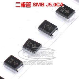 New SMBJ5.0CA SMB Silk Screen KE Bidirectional TVS Transient Suppression Diode 600W 5V Chip