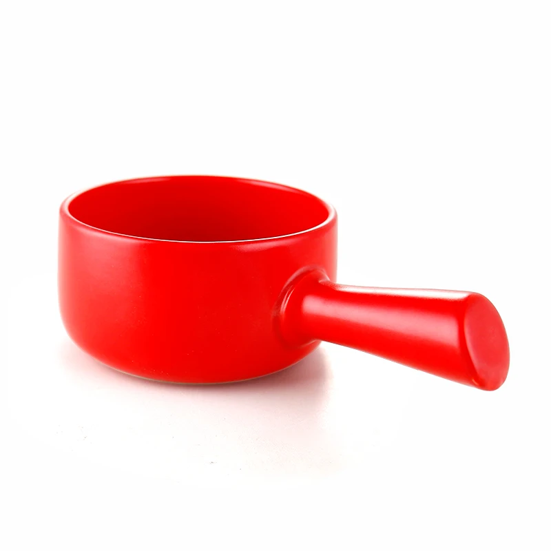 600 мл красный эмалированный Керамика молоко кастрюля Кастрюли 13 см milkpan