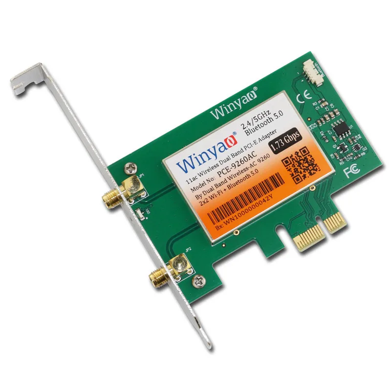 Winyao PCE-9260AC Настольный двухдиапазонный PCI-Express X1 WiFi адаптер беспроводной AC 9260NGW 1730