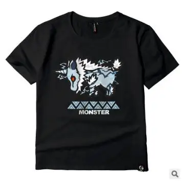 18 Monster футболка с изображением охотника для мужчин унисекс футболка мультфильм футболка повседневное Топ аниме Camiseta Streatwear короткий рукав ткань топы - Цвет: 18